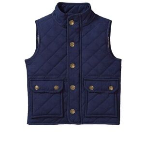 Hope & Henry Boys Navy Blue Quilted Field Vest Size XL Pretty Equestrian